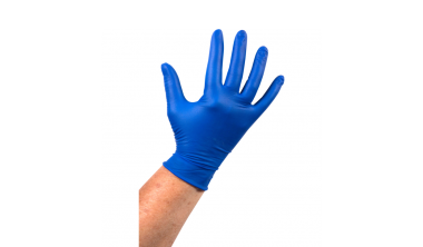 Handschoenen Latex blauw, ongepoederd L | VDW