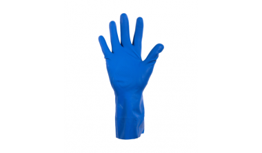 Huishoudhandschoen latex blauw M | VDW