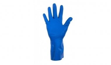 Huishoudhandschoen latex blauw L | VDW