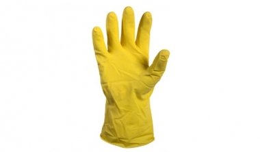 Huishoudhandschoen latex geel M | VDW